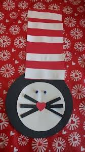 Would you let a cat in the hat into your house? Cat In The Hat Craft For Toddlers Seuss Craft Simple Toddler Activity Seuss Crafts Dr Seuss Crafts Dr Seuss Preschool