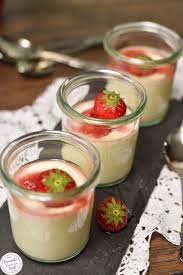 vanillepudding quark creme mit erdbeeren vanillepudding nachtisch mit quark nachtisch mit erdbeeren