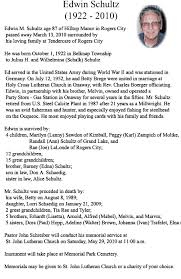 Beck Funeral Home Rogers City Mi Schultz Edwin Rogers City Schultz Funeral Home