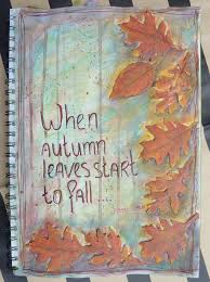 Art Journal Page Autumn Leaves By Sofia Gaal Art Journal Techniques Art Journal Art Journal Inspiration