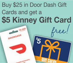 Kinney Drugs Buy 25 Doordash Gift Card Get 5 Kinney Drugs Gift Card Free Ends 11 21 20 Gc Galore