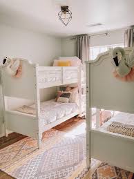 Planning a child's room, parents often prefer the bunk beds. Double Bunk Bed Sister Room Cotton Stem