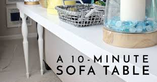 Helps you keep your things organized and the table top clear. A 10 Minute Sofa Table Using Ikea Parts The Homes I Have Made
