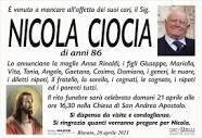 NICOLA CIOCIA | Bitonto | necrologi web