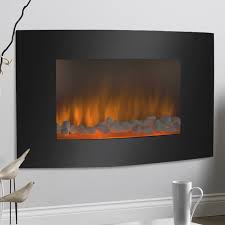 Electric fireplaces are ideal for creating an instant upgrade to any room. 33 X22 Large 1500w Electric Fireplace Wall Mount Heater With Remote Adjustable Fireplaces Home Garden