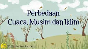 Persahabatan matahari dan awan ayo membaca. Perbedaan Cuaca Musim Dan Iklim Materi Tema 5 Kelas 3 Sd Youtube