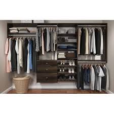 These 12 closet systems from wayfair will keep your closet organized and your wallet full. Easy Track Premium 48 W 94 W Closet System Reviews Wayfair Closet Kits Closet Organizing Systems Wood Closet Systems