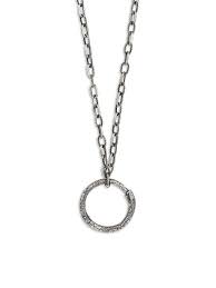 Mens gucci necklace, gucci logo square plate pendant necklace sterling silver 223514 for sale online ebay. Gucci Men S Sterling Silver Circle Pendant Chain Necklace Silver Editorialist