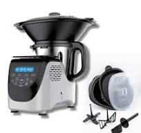 Robot de cuisine Chef O Matic Kitchen Robot, 1000 W, 3 L, 3 500 tr/min,  plusieurs accessoires, 10 vitesses, robot multifonction, Écran tactile LED  : ...