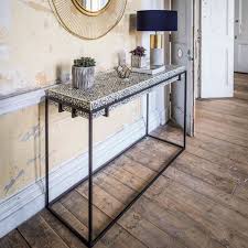 Miles Black And White Bone Inlay Console Table In 2019 Home Style Console Table Table Table Furniture