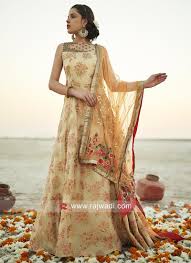 Collection by fashions by india. Party Wear Floral Embroidered Anarkali Dress