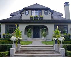 Black And Grey Houses Grey Stucco And Black Trim Beautiful Windows Black Trim Exterior House House Paint Exterior Grey House Paint Exterior