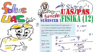 Documents similar to soal dan pembahasan kimia kelas xi semester 1. Soal Dan Pembahasan Pas Uas Fisika Sma Kelas 12 Semester 1 No 1 5 Youtube