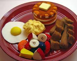 Faire Semblant De Jeu Alimentaire Laine Feutre Petit Dejeuner Ensemble Waldorf Play Inspire Accessoire De Cuisine Pour Enfants Felt Play Food Play Food Food