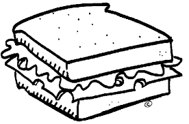 Black And White Transparent Background Black And White Sandwich Clipart Sandwich Clip Art Clipart Black And White Line Clipart