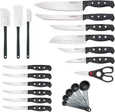 We have evaluated 155103 reviews from top experts. Buy Farberware 22 Piece Never Needs Sharpening Triple Rivet High Carbon Stainless Steel Knife Block And Kitchen Tool Set Black Online In Greece B01db285nw