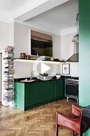 cuisine verte mur meubles electromenager blog deco clematc cuisine verte mobilier de salon decoration interieure