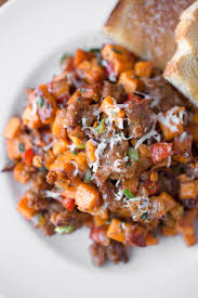 Sweet Potato Hash With Spicy Italian Sausage And Bell Peppers The Cozy Apron Great For Leftover Than Sweet Potato Hash Recipes Healthy Holiday Side Dishes