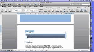 Now whenever you click (ctrl+click) the link on the table of contents in the first page, it will take you to the corresponding page, i.e. Create A Table Of Contents In Word 2011 For Mac Youtube