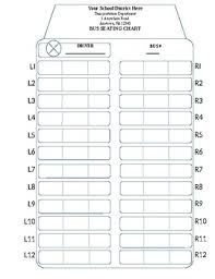 Customizable School Bus Seating Chart