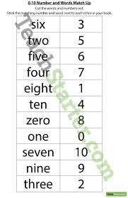 Try studying the numbers from one to ten in russian, practicing pronunciation, and. 0 10 Number And Word Match Up Worksheet Number Words Worksheets Number Words English Worksheets For Kids