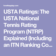 Usta Ratings The Usta National Tennis Rating Program Ntrp