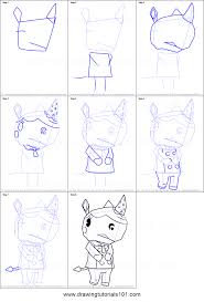 How To Draw Merengue From Animal Crossing Printable Drawing Sheet By Drawingtutorials101 Com Animal Crossing Characters Animal Crossing Animal Sketches