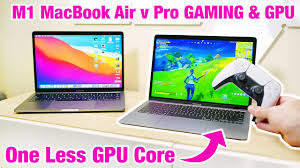 M1 Macbook Air Gaming Gpu Review V Macbook Pro 13 Does 1 Less Core Make Any Difference Ios Games Youtube