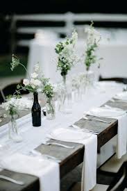 Modern Simple Wedding Table Settings Pretty Wedding Centerpieces Wedding Table Settings White Wedding Theme