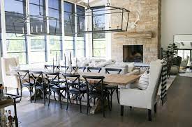 Farmhouse style dining room chairs. Farmhouse Dining Room Styled By Kasey