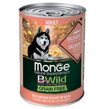 bezzernovaya konserva dlya sobak monge dog wet bwild losos tykva cukkini v souse