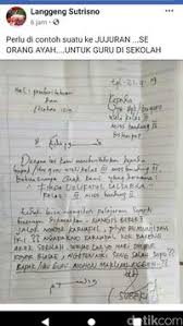 Contoh surat sakit mahasiswa tulis tangan. Viral Ortu Kirim Surat Ke Sekolah Agar Anaknya Bisa Nonton Karnaval