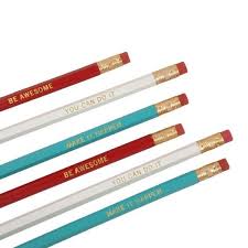 Be Awesome Motivational Gift Pencil Set Of 9 Etsy Engraved Pencils Inspirational Gifts Motivational Gifts