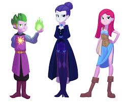 This fun doll and pony set tells both sides of the story! 1141080 Safe Artist Carnifex Pinkie Pie Rarity Spike Fanfic The Journey Equestria Girls Alternate Timeline Commission Equestria Girls Ified Fanfic Art Fire Magic Hair Bun Human Spike Magic Night Maid Rarity Nightmare Takeover Timeline