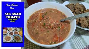 500 gm daging 1 sudu teh jintan manis ditumbuk 1 sudu teh jintan putih ditumbuk 3 sudu. Air Asam Tomato Cicah Daging Rebus Bersama Nasi Daging Utara Ayaq Asam Tomato Youtube