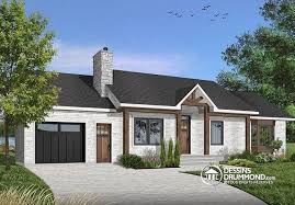 Plan De Maison No W2236 De Dessinsdrummond Com House Plans Bungalow Exterior Drummond House Plans
