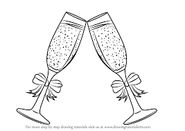 Learn How To Draw Champagne Glasses Everyday Objects Step By Step Drawing Tutorials Choose from over a million free vectors, clipart graphics, vector art images, design templates, and illustrations created by artists worldwide! learn how to draw champagne glasses