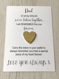 Father Of The Bride Gift Of All The Walks Gift Dad Pocket Token Daughter To Dad Gift Gifts For Dad Gifts For Wedding Party Bride Gifts Father Of The Bride