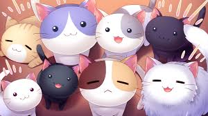 100 animated images of funny fighting cats. Kawaii Anime Cat Wallpapers Top Free Kawaii Anime Cat Backgrounds Wallpaperaccess