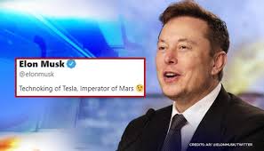 Billionaire elon musk has a favorite cryptocurrency — dogecoin (doge). Technoking Of Tesla Elon Musk Changes Twitter Bio To Imperator Of Mars Here S Why