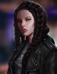 I Feel Like She Would Hang With A Group Around The Incinerator On Ark 18 Character Portraits Concept Art Characters Portrait