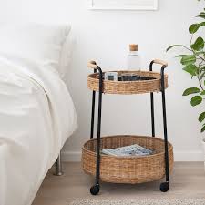 Das richtige bett zu finden, ist oftmals gar nicht ein so leichtes unterfangen wie gedacht. Lubban Rolltisch Mit Aufbewahrung Rattan Anthrazit Ikea Osterreich