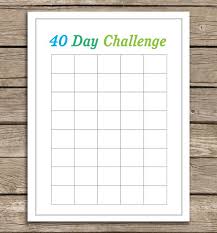 40 Day Challenge Printable Running Abs Eating Healthy