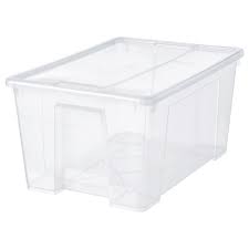 Samla Box Mit Deckel Transparent Ikea Osterreich Ikea Samla Ikea Storage Boxes Ikea Storage