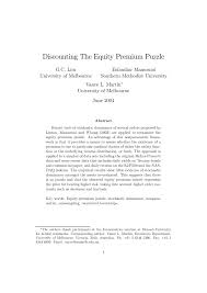 Check spelling or type a new query. Pdf Discounting The Equity Premium Puzzle