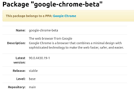 The independence of each tab allows you to not worry about the possible loss of data when hovering the individual tabs. Ubuntuupdates Package Google Chrome Beta Stable