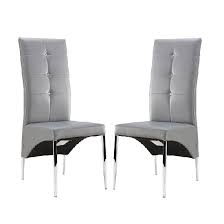 The hard wearing chairs are perfect for providing your guests with high quality seating which is built to last, and only require minimal maintenance to save. Vesta Dining Chair In Grey Faux Leather In A Pair Furniture In Fashion Contemporary Dining Room Chair Faux Leather Dining Chairs Dining Chairs Uk