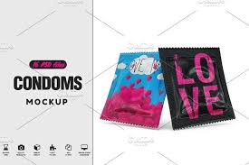 Condoms Mockup Personal Presentation Mockup Mockup Design