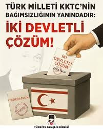 🔴 İki devletli çözüm, KKTC'nin bağımsızlığının ve Türkiye'nin Doğu  Akdeniz'deki egemenliğinin teminatıdır. 19 Ekim'deki seçimlerde Kıbrıs Türk  halkını, KKTC'nin egemenliği için KKTC Cumhurbaşkanı Sayın @ersinrtatar'a  oy vermeye çağırıyoruz! 🇹🇷