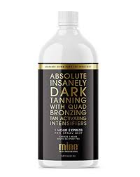 Amazon Com Minetan Body Skin Spray Tan Solution Absolute Pro Spray Mist Ultra Dark Salon Professional Sunless Tanning 1 Hour Express Tan 33 8 Fl Oz Premium Beauty